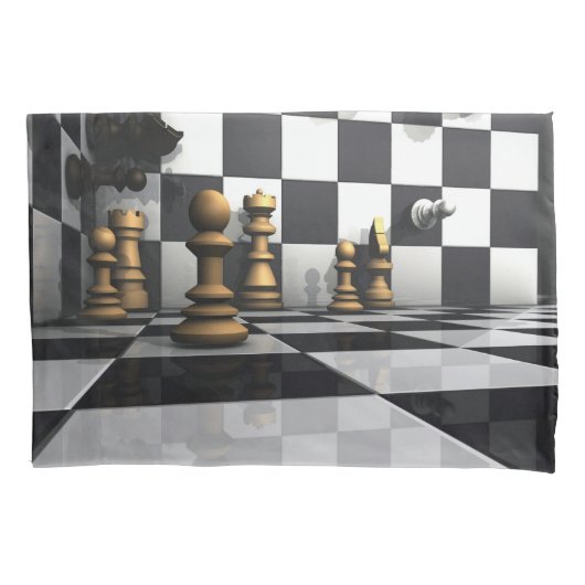 Chess Play King Kussensloop (Voorkant)