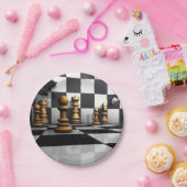 Chess Play King Papieren Bordje (Feest)