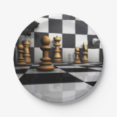 Chess Play King Papieren Bordje (Voorkant)