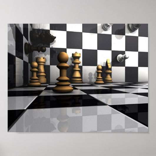 Chess Play King Poster (Voorkant)
