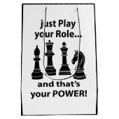 Chess Player Birthday Medium Cadeauzakje (Achterkant)