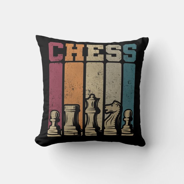 Chess Player Checkmate  Chess Piecks Kussen (Voorkant)