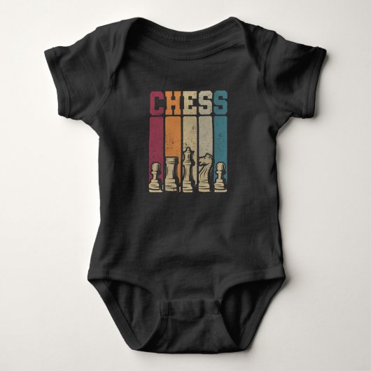 Chess Player Checkmate  Chess Piecks Romper (Voorkant)