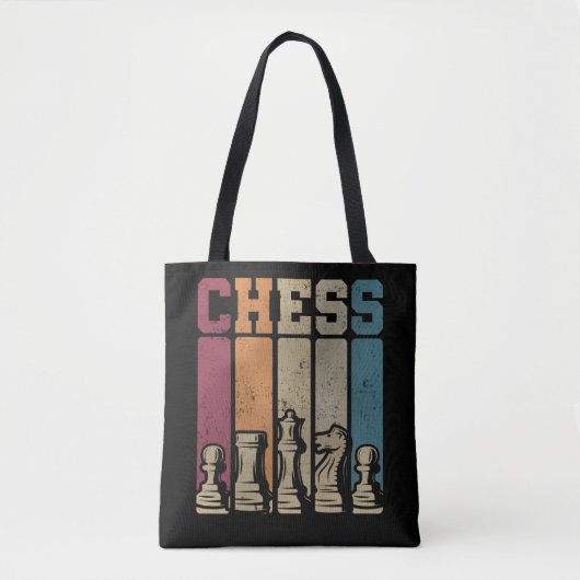 Chess Player Checkmate  Chess Piecks Tote Bag (Voorkant)