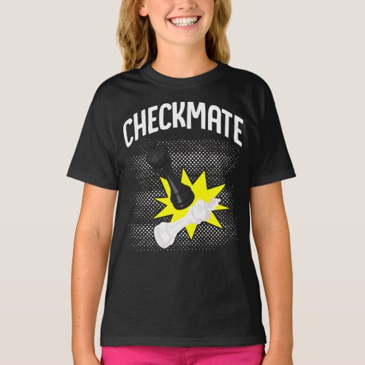 Chess Player Checkmate Club Team T-shirt (Voorkant)