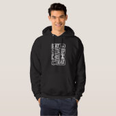Chess Player Chess Game Chessboxing Eat Sleep Ches Hoodie (Voorkant volledig)