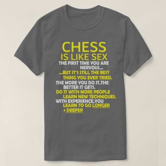 Chess Player Chess Game T-shirt (Design voorkant)