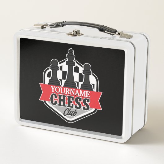 Chess Player Club Checkmate met de persoonlijke na (Voorkant)