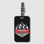 Chess Player Club Checkmate met de persoonlijke na Bagagelabel (Voorkant (verticaal))