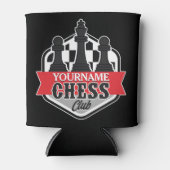Chess Player Club Checkmate met de persoonlijke na Blikjeskoeler (Voorkant)