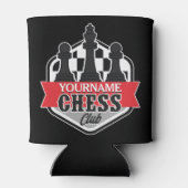 Chess Player Club Checkmate met de persoonlijke na Blikjeskoeler (Achterkant)