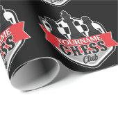 Chess Player Club Checkmate met de persoonlijke na Cadeaupapier (Rol Hoek)