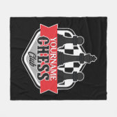 Chess Player Club Checkmate met de persoonlijke na Fleece Deken (Voorkant (Horizontaal))