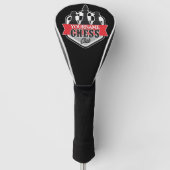 Chess Player Club Checkmate met de persoonlijke na Golfheadcover (Voorkant)