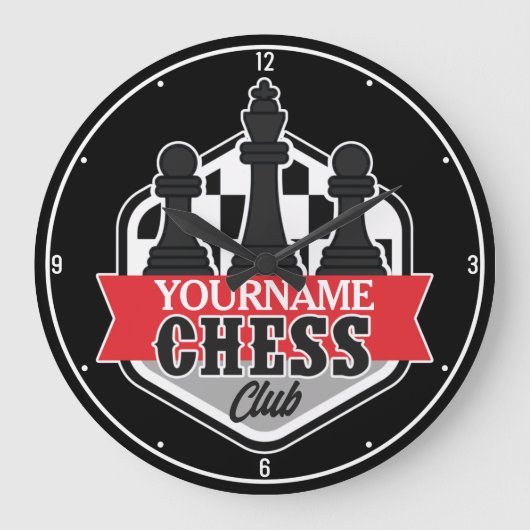 Chess Player Club Checkmate met de persoonlijke na Grote Klok (Voorkant)