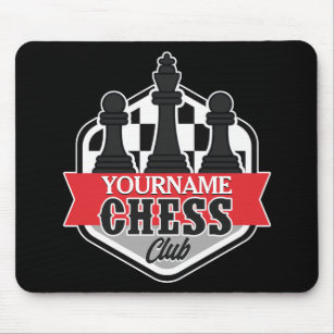Chess Player Club Checkmate met de persoonlijke na Muismat