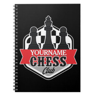 Chess Player Club Checkmate met de persoonlijke na Notitieboek