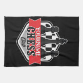 Chess Player Club Checkmate met de persoonlijke na Theedoek (Horizontaal)