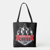 Chess Player Club Checkmate met de persoonlijke na Tote Bag (Achterkant)