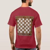 Chess Player controleren T-shirt (Achterkant)