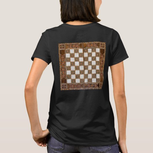 Chess Player controleren T-shirt (Achterkant)