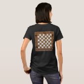 Chess Player controleren T-shirt (Achterkant volledig)