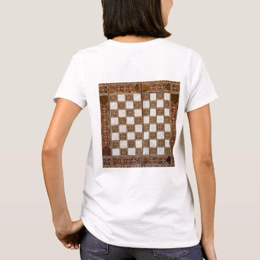 Chess Player controleren T-shirt (Achterkant)