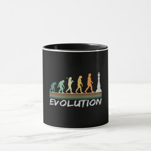 Chess player Evolution Retro Funny Gift for Man Mok (Midden)