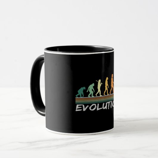 Chess player Evolution Retro Funny Gift for Man Mok (Voorkant links)