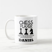 Chess Player Game Gift Koffiemok (Links)
