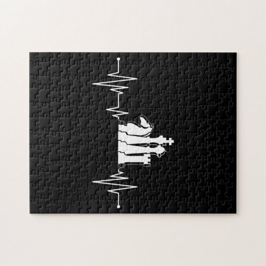 Chess Player Gift Idee (schaafdelen) Legpuzzel (Horizontaal)