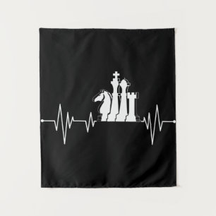 Chess Player Gift Idee (schaafdelen) Wandkleed