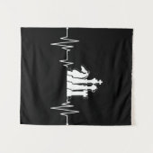 Chess Player Gift Idee (schaafdelen) Wandkleed (Voorkant (horizontaal))
