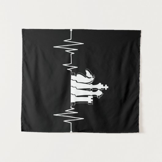 Chess Player Gift Idee (schaafdelen) Wandkleed (Voorkant (horizontaal))