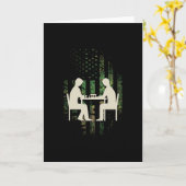 Chess Player Gift Patriot Kaart (Gele Bloem)