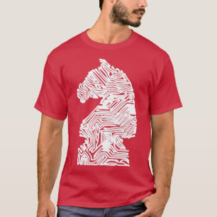 Chess Player Gift Springer Figuur Chess Motif T-shirt