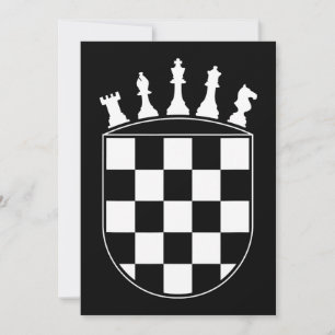 Chess Player Gifts for Croats Bedankkaart