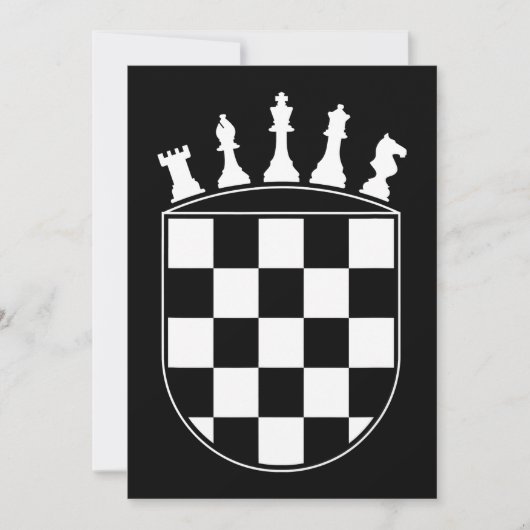 Chess Player Gifts for Croats Bedankkaart (Voorkant)
