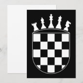 Chess Player Gifts for Croats Bedankkaart (Voorkant / Achterkant)