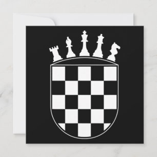 Chess Player Gifts for Croats Kaart