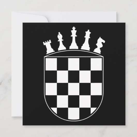 Chess Player Gifts for Croats Kaart (Voorkant)