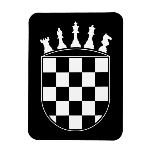 Chess Player Gifts for Croats Magneet (Verticaal)
