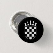 Chess Player Gifts for Croats Ronde Button 3,2 Cm (Voorkant /achterkant)
