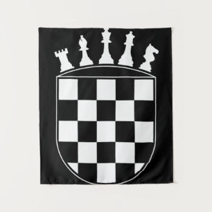 Chess Player Gifts for Croats Wandkleed