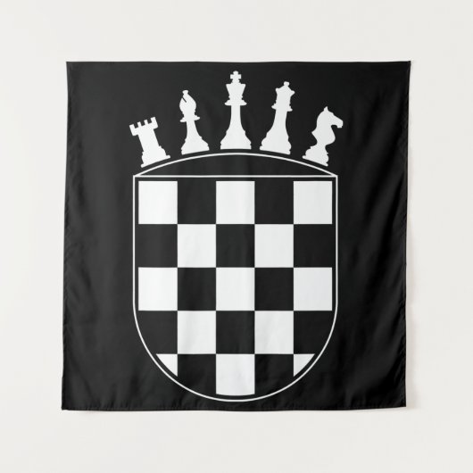 Chess Player Gifts for Croats Wandkleed (Voorkant)