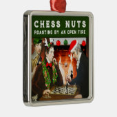Chess Player Holiday Gift Metal Ornament (Rechts)