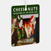 Chess Player Holiday Gift Metalen Ornament (Voorkant Rechts)