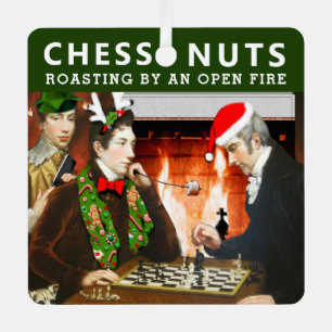 Chess Player Holiday Gift Metalen Ornament