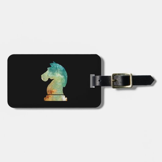 Chess Player Horse Knight Chess Lover Gift Bagagelabel (Voorkant horizontaal)