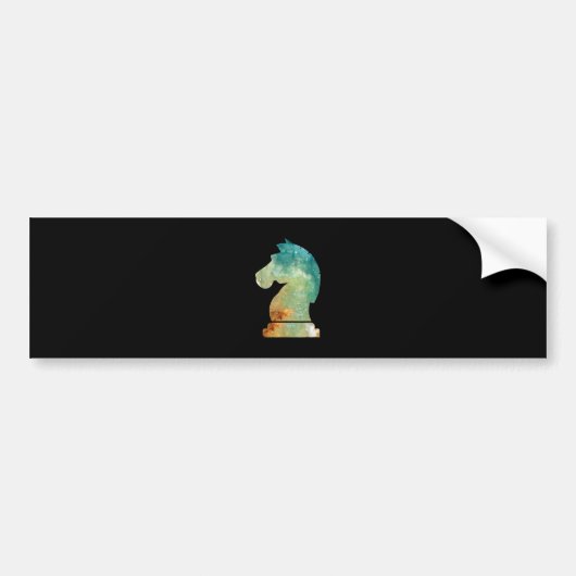 Chess Player Horse Knight Chess Lover Gift Bumpersticker (Voorkant)